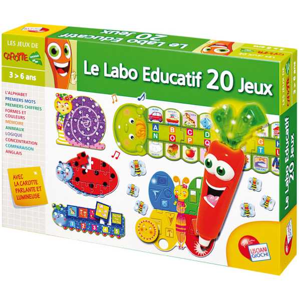 Lisciani - Carotina - Coffret 20 jeux éducatifs pour enfants à