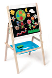 Scratch - Easel 2-sided Black and white board. Kids Magnetic erasable board