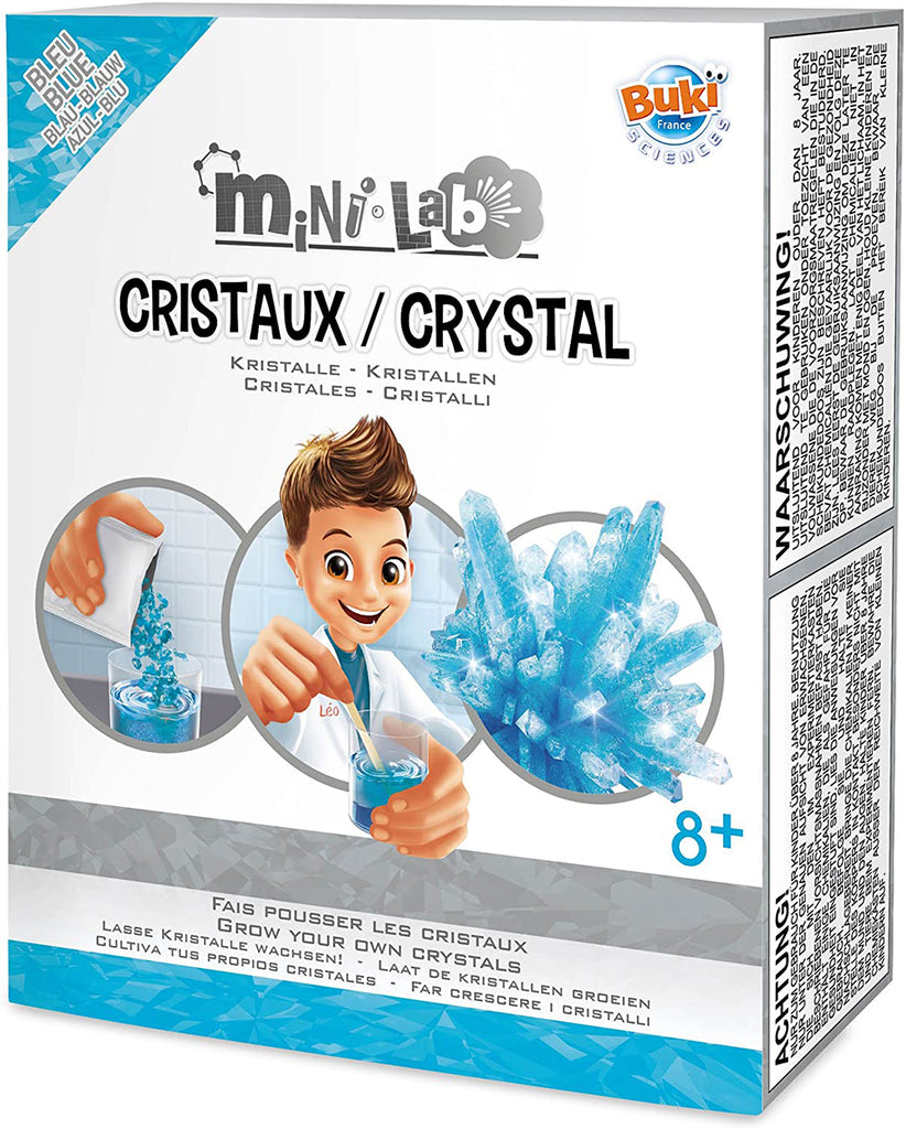 Buki France Lab - Crystals - Color: Blue - Science Experiment at home for  kids