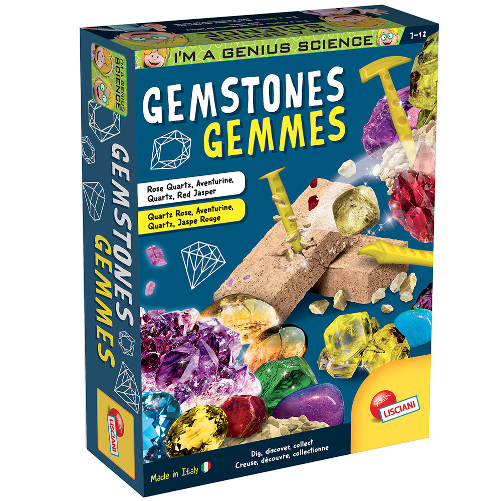 I\'m a Genius - Gemstones Version bilingue - Kit d\'expérimentation scientifique pour enfants
