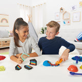 Kinetic Sand - Ensemble SANDisfactory - Ensemble de jeu pratique pour enfants - Sable naturel, jouets sensoriels de sable pour enfants à partir de 3 ans