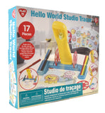 Playgo - Hello World Studio Tracer 17 pièces - Kit de dessin et de création super amusant